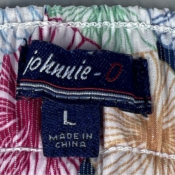 JOHNNIE-O West Coast Prep Nevis Floral Swim Trunks Board Shorts 8" Inseam Size L - Picture 12 of 16